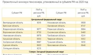 Прожиточный Минимум Пенсионера В Пензе В 2020 Году С 1 Января