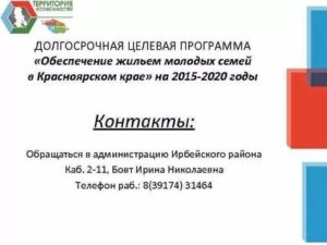Программа Для Молодых Семей 2020 Красноярск