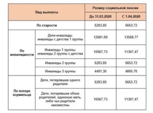 Социальная пенсия в 2020 году размер в черноб