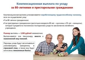 Льготы Оформленным По Уходу За 80 Летним