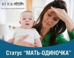 Статус матери одиночки в россии 2020