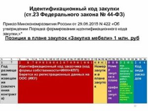 Что Такое Идентификационный Код Закупки По 223 Фз Пример