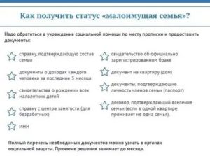 Как узнать свой статус малообеспеченной семьи в мфц