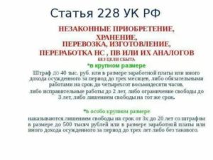 Новые смягчающие законы по статье 228