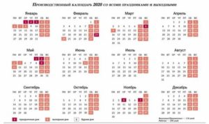 Производственный Календарь 2020 При Сменном Графике 1/3