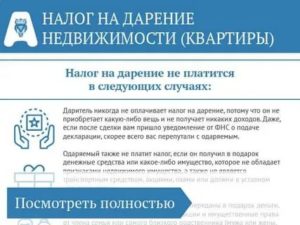 Налог при оформлении дарственной на квартиру родственнику