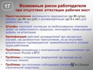 Штраф За Отсутствие Аттестации Рабочих Мест