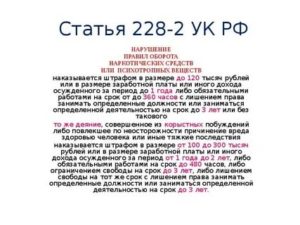 Новые законы уголовного кодекса 2020 г по ст228 ч2