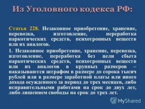 Статья 228 часть 5 уголовного кодекса рф