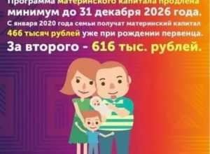 Материнский Капитал 2020 За 1 Ребенка