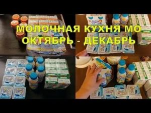 Что Входит В Набор Молочной Кухни Московская Область 2020