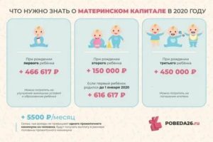 Материнский Капитал 2020 За 1 Ребенка