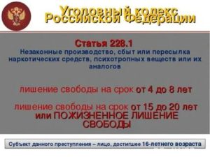Статья 228 прим часть 3 2020г