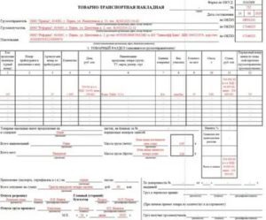 Правила заполнения тн и ттн 2020