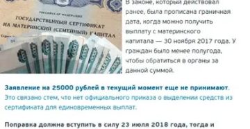 Можно ли каждый год снимать деньги по 25 тыс с мат капитала
