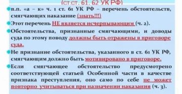 Смягчающие Обстоятельства Ук Рф 2020г