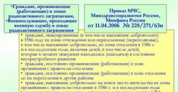 Какие льготы положенны по удостоверению гражданину подвегнувшему радиоактивному загрязнению по чернобыльской катастрофы