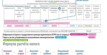 Перерасчет земельного налога в рамках октмо что это
