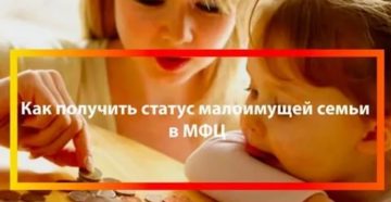 Как узнать свой статус малообеспеченной семьи в мфц