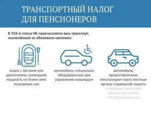 Налог на транспорт пенсионеру в москве