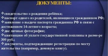 Что Надо Чтобы Забрать Паспорт В 14 Лет В России