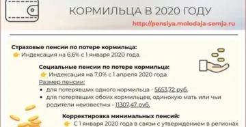 Проиндексируют Ли Пенсию По Потере Кормильца В 2020 Году