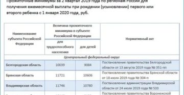 Прожиточный Минимум В Брянске На 2020 На Детское Пособие