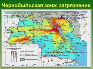 Перечень чернобыльских зон 2020
