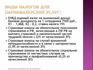 Налог для ип в 2020 году для парикмахерской